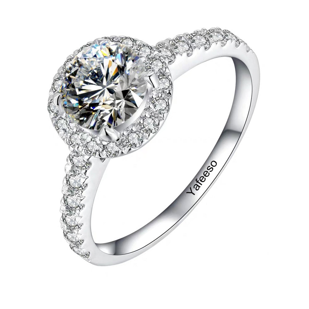 1.5 Carat Moissanite Ring in Sterling Silver