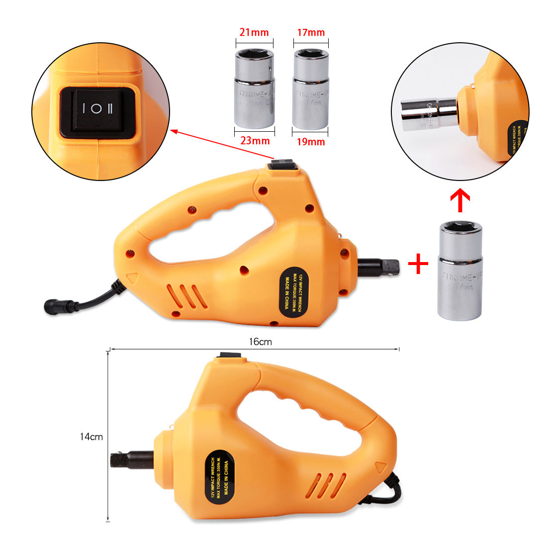 Car Jack Set with Electric Wrench