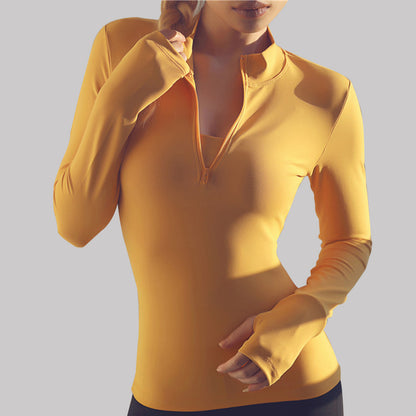 Half zip fitness top