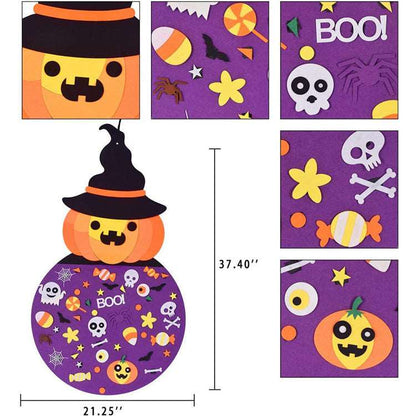 3D Felt Halloween Pumpkin Kids DIY