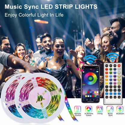 LED Strip Lights / Bluetooth Color Changing Light with Remote