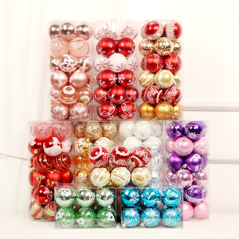 6cm24 Colorful Balls Christmas Ball Set