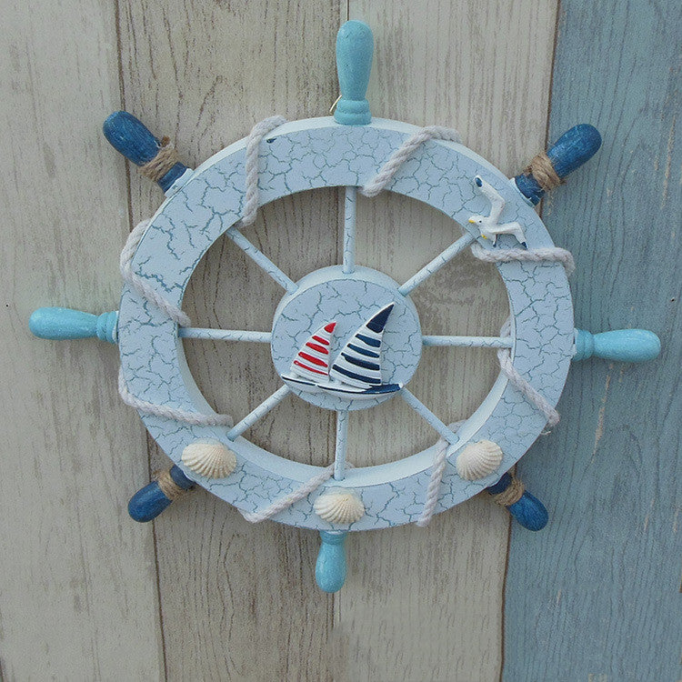 Mediterranean Ship Rudder Decoration Piece