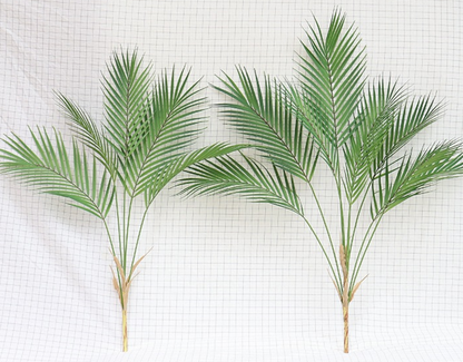 Green Artificial Palm Leaf Plant