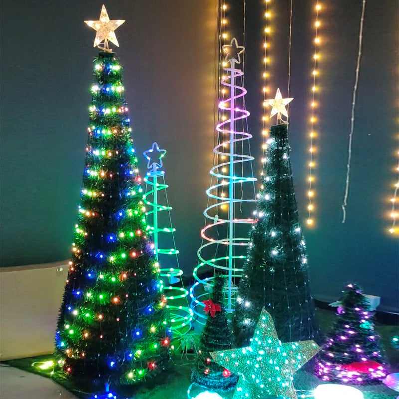 LED Christmas Tree Lights Multi-function Point-and-control Holiday Decorations