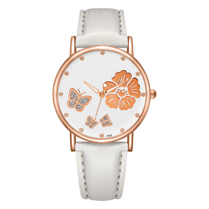 Women Watch with Leather Belt