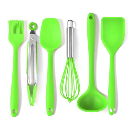 6-Piece Silicon Spatula Set & Baking Accessories