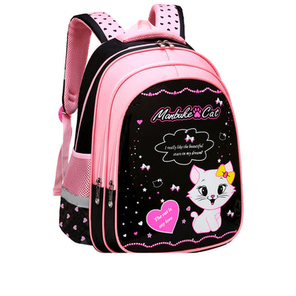 Kids Cute Cat Print  School Backpack