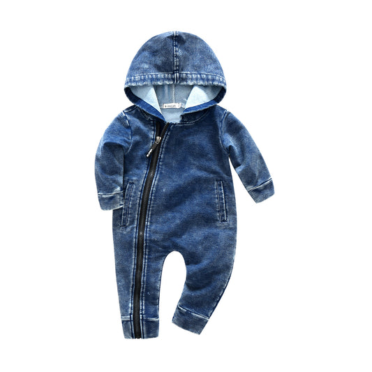 Baby Jumpsuit Zipper Shirt