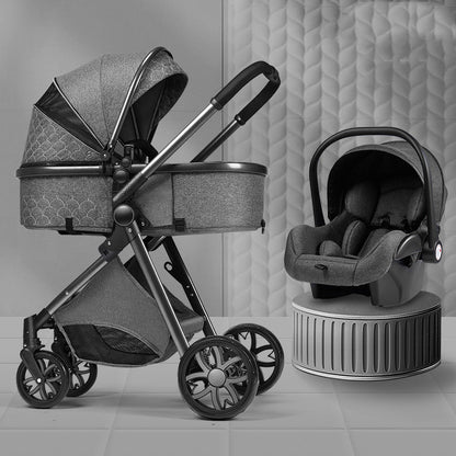 Lightweight Folding Two Way Shock Absorbing Baby Stroller