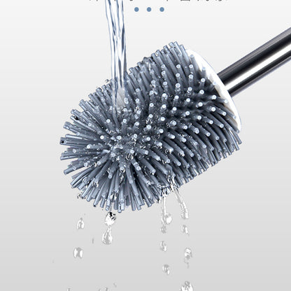 Portable Toilet Brush with Soft Bristles