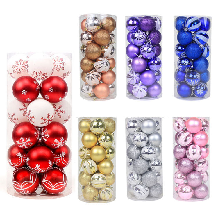 6cm24 Colorful Balls Christmas Ball Set