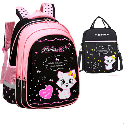 Kids Cute Cat Print  School Backpack