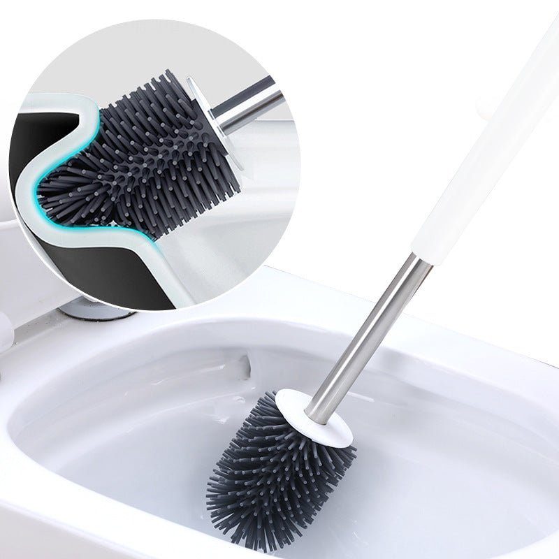 Portable Toilet Brush with Soft Bristles