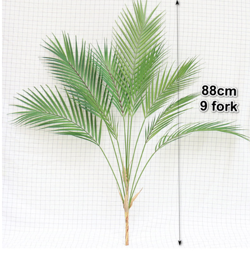 Green Artificial Palm Leaf Plant