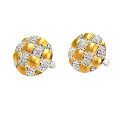 18K Gold Diamond Craft Earrings