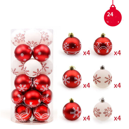 6cm24 Colorful Balls Christmas Ball Set