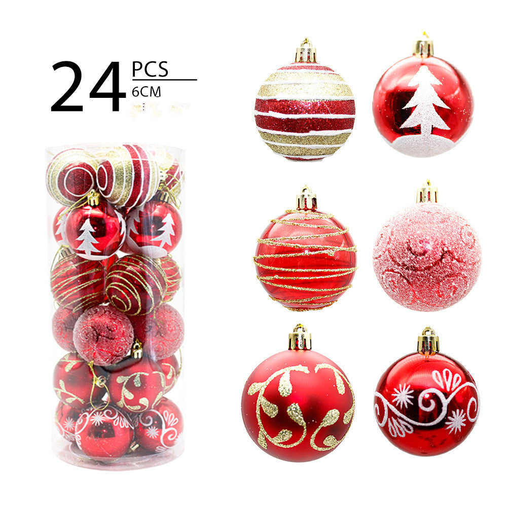 6cm24 Colorful Balls Christmas Ball Set