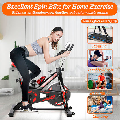 Fitness Cycling Exercise Bike with LCD Monitor