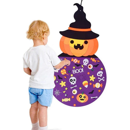 3D Felt Halloween Pumpkin Kids DIY