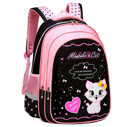 Kids Cute Cat Print  School Backpack