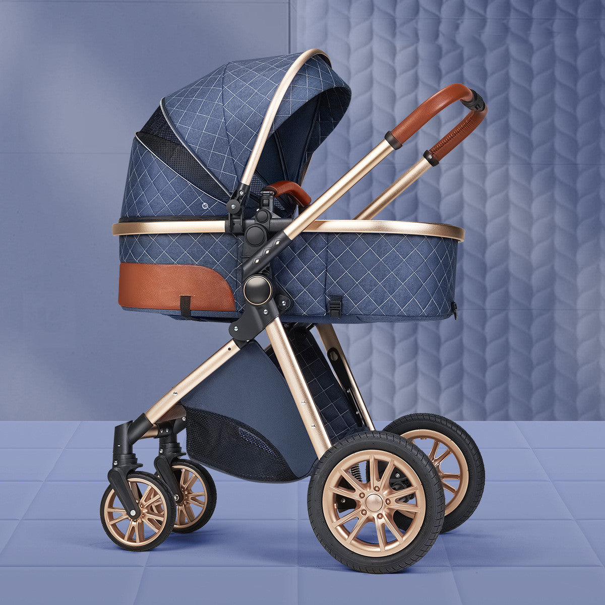 Lightweight Folding Two Way Shock Absorbing Baby Stroller