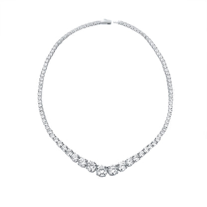 Moissanite 925 Sterling Silver Diamond Necklace