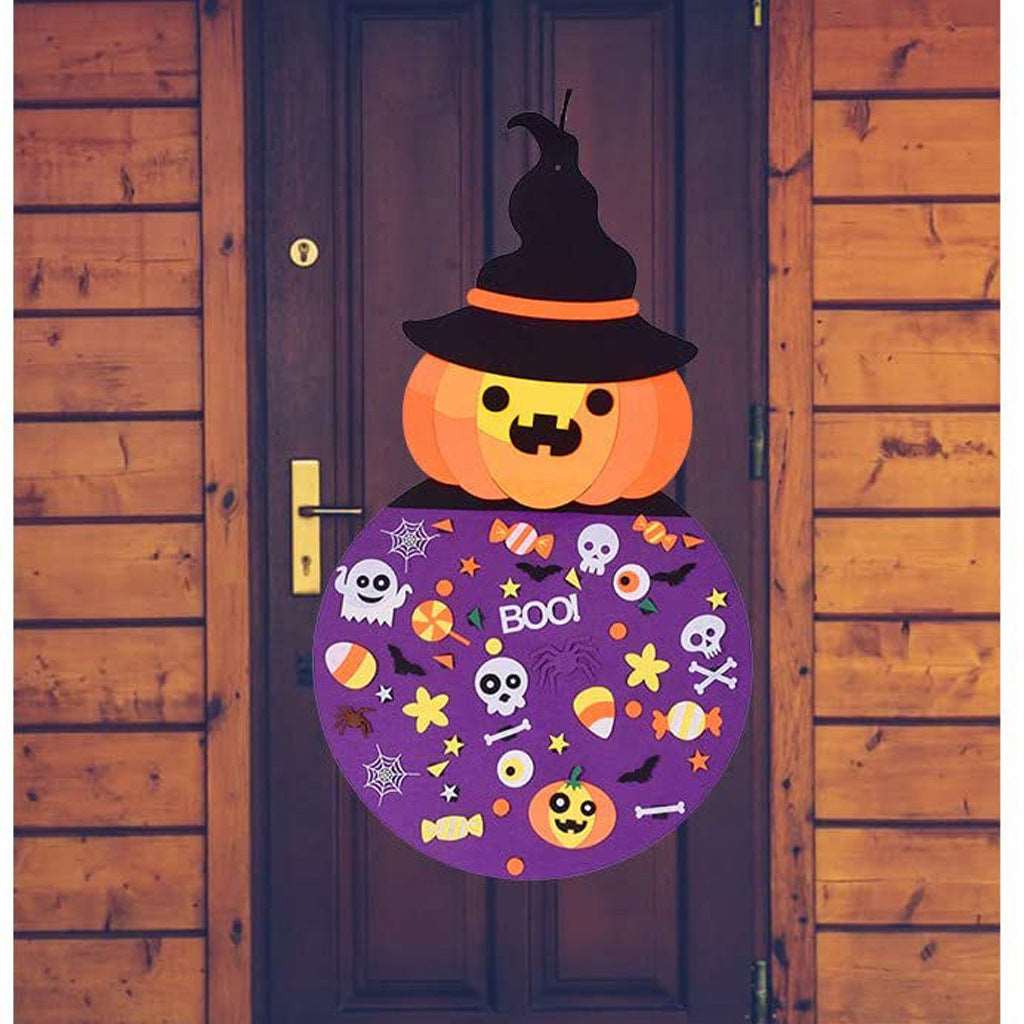 3D Felt Halloween Pumpkin Kids DIY