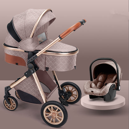 Lightweight Folding Two Way Shock Absorbing Baby Stroller