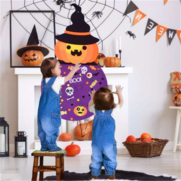 3D Felt Halloween Pumpkin Kids DIY