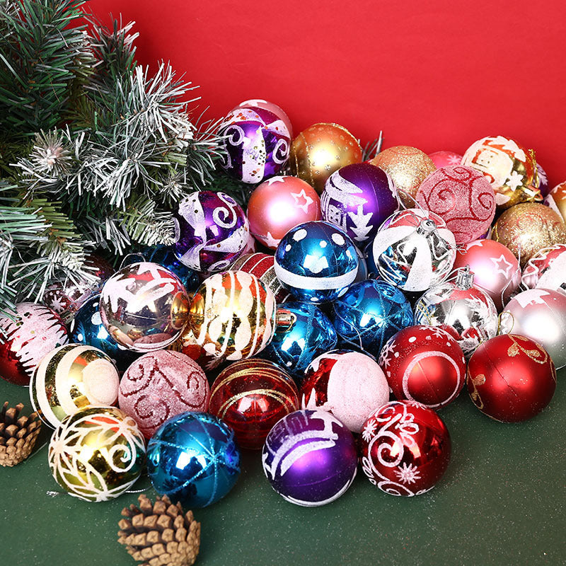 6cm24 Colorful Balls Christmas Ball Set