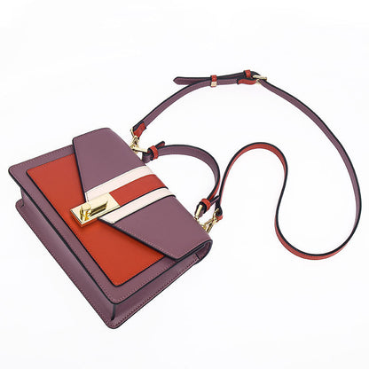 Color-block Square Handbag