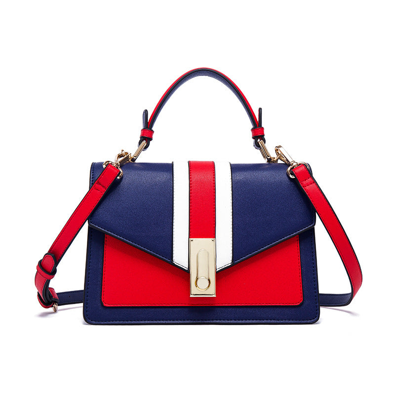 Color-block Square Handbag