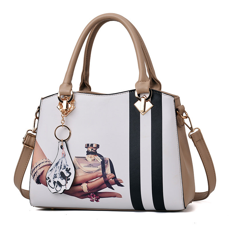 Korean Style Printed Handbag