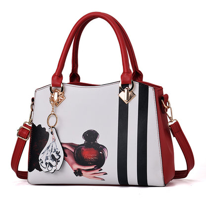 Korean Style Printed Handbag