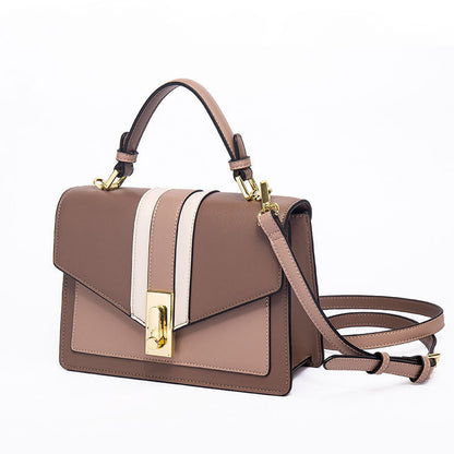 Color-block Square Handbag