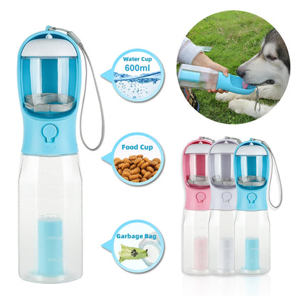 Portable Cat Dog Water Bottle / Food Feeder