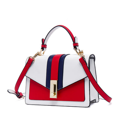 Color-block Square Handbag