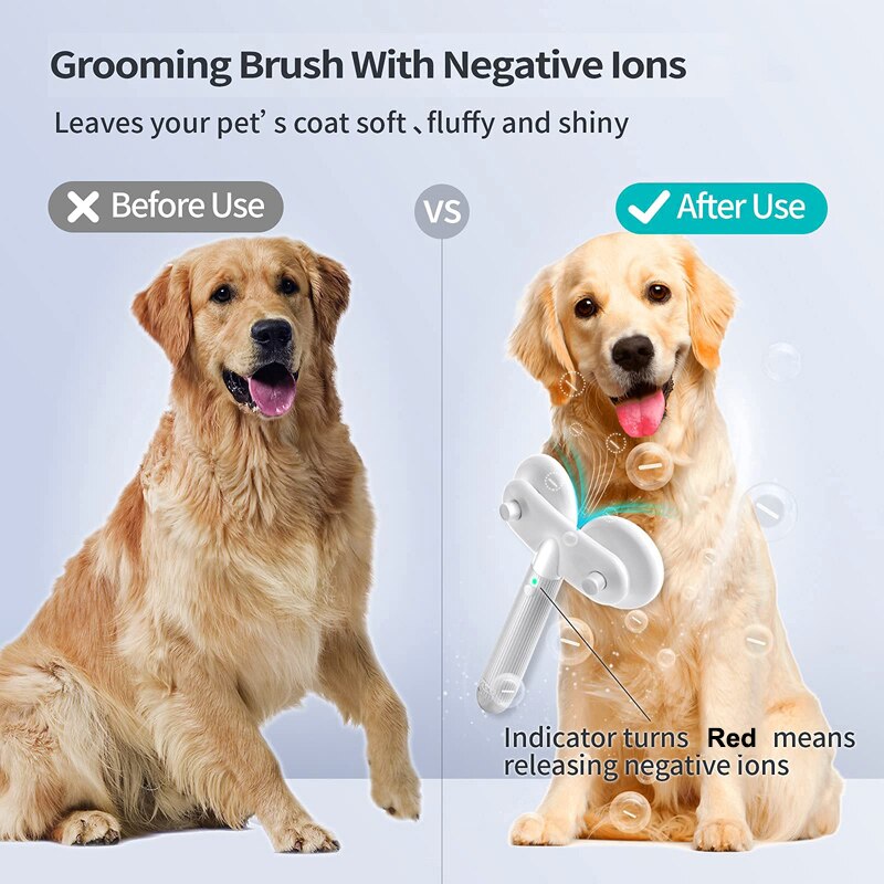 Pets' Slicker Brush_Double-headed Negative Ion Product